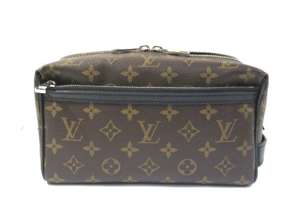 LOUIS VUITTON Monogram Macassar Brown Trouse Toilette Shoulder Bag